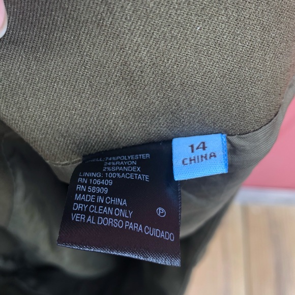 Antonio Melani olive green pencil skirt size 14 - Picture 4 of 4